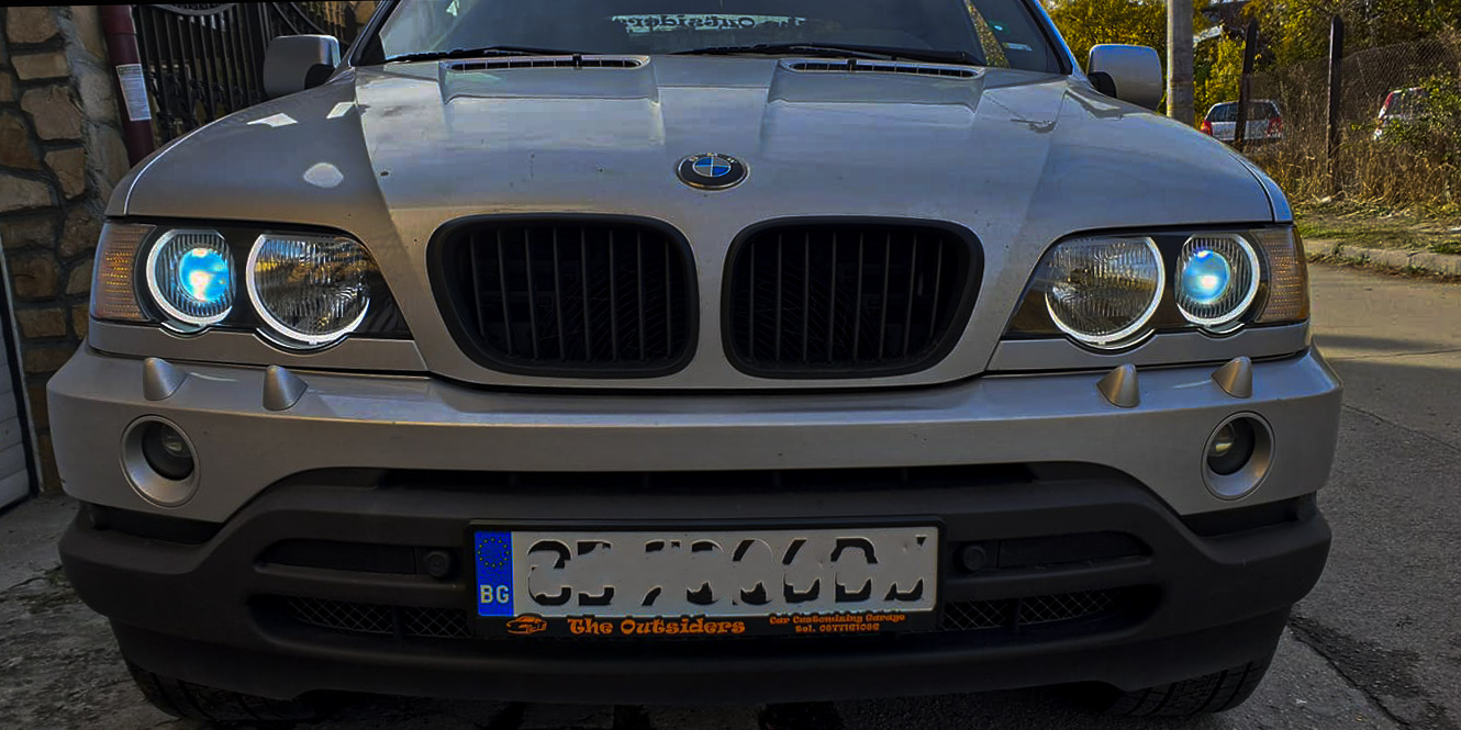 Монтаж на англески очи на BMW X 5